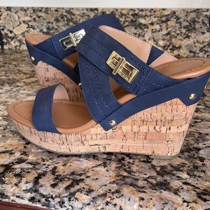 Tommy Hilfiger Cork Wedges Size 10